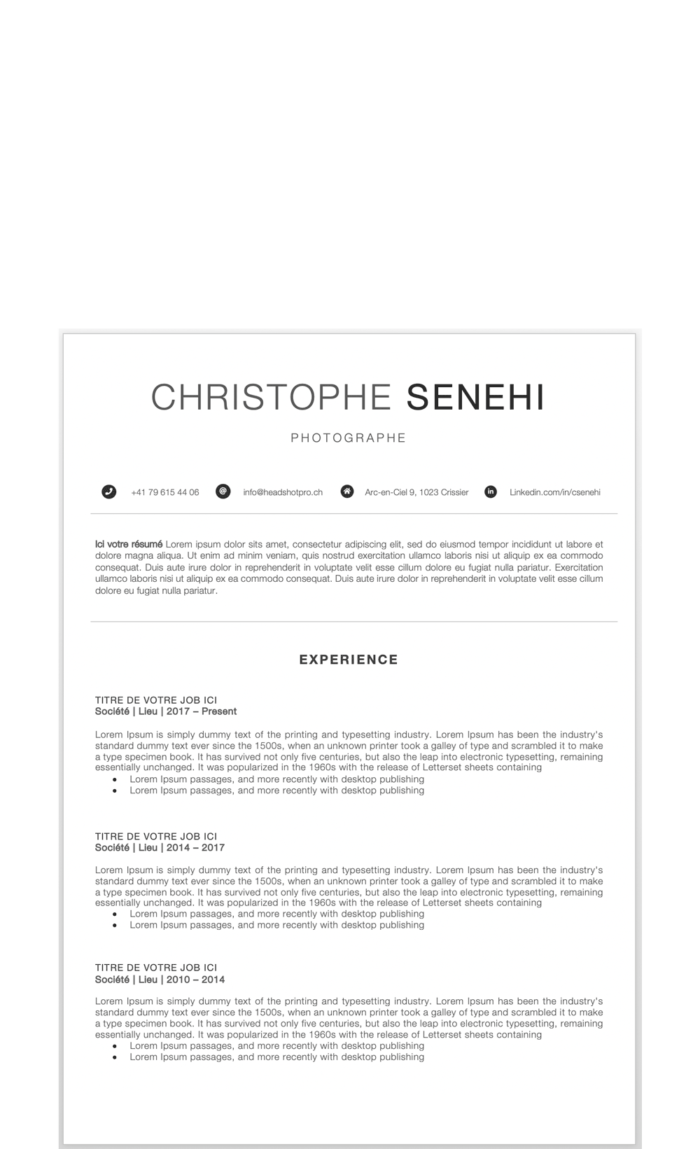 CV - Template3