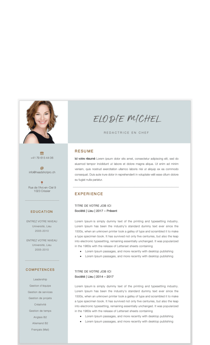 CV - Template4